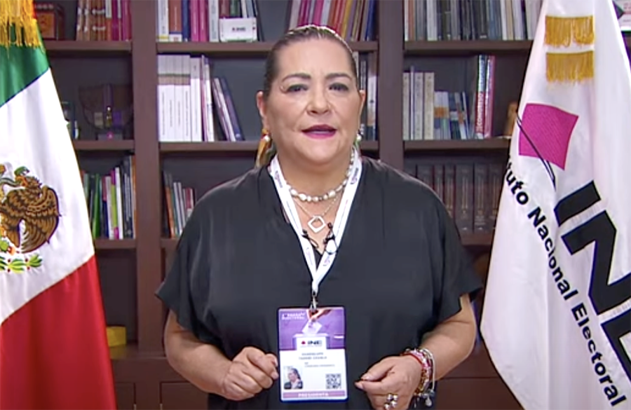 Consejera Presidenta del INE, Guadalupe Taddei
