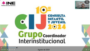 Banner de la Consulta Infantil y Juvenil 2024 con letras de colores