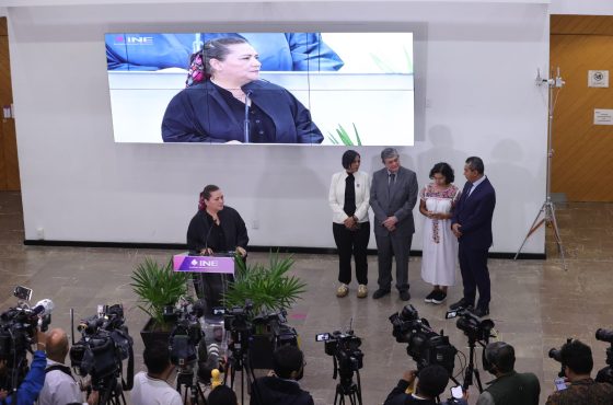Conferencia de prensa de la Consejera Presidenta, Guadalupe Taddei