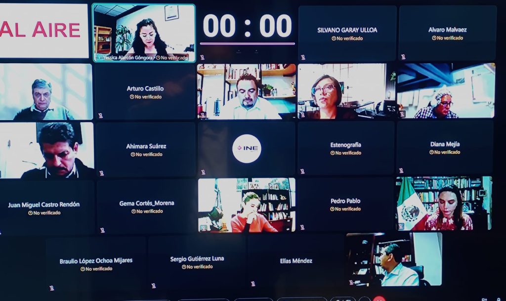 Comisión de Prerrogrativas y Partidos Políticos del INE en sesión virtual