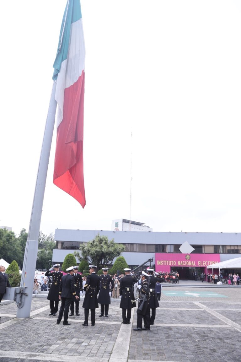 Ceremonia Cívica de Honores a la Bandera, con motivo del Inicio del Proceso Electoral Extraordinario del Poder Judicial de la Federación 2024-2025.