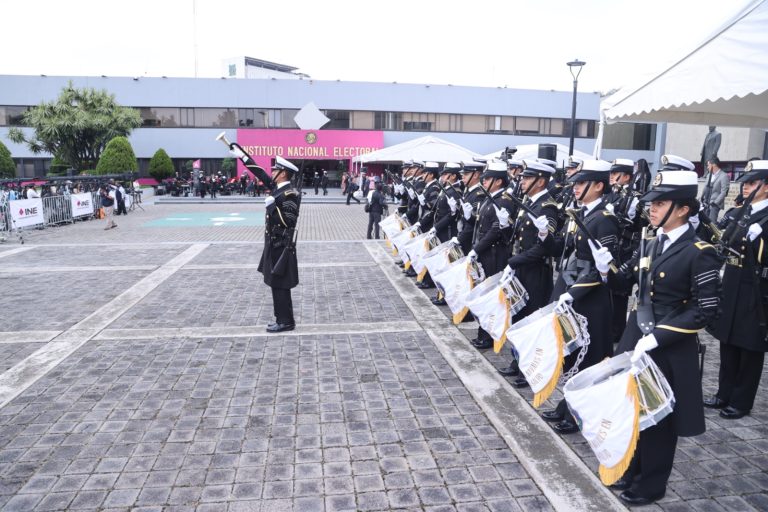 Ceremonia Cívica de Honores a la Bandera, con motivo del Inicio del Proceso Electoral Extraordinario del Poder Judicial de la Federación 2024-2025.