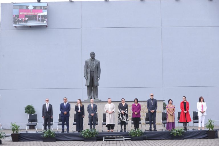 Ceremonia Cívica de Honores a la Bandera, con motivo del Inicio del Proceso Electoral Extraordinario del Poder Judicial de la Federación 2024-2025.