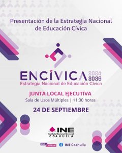 Banner de presentación del INE Coahuila