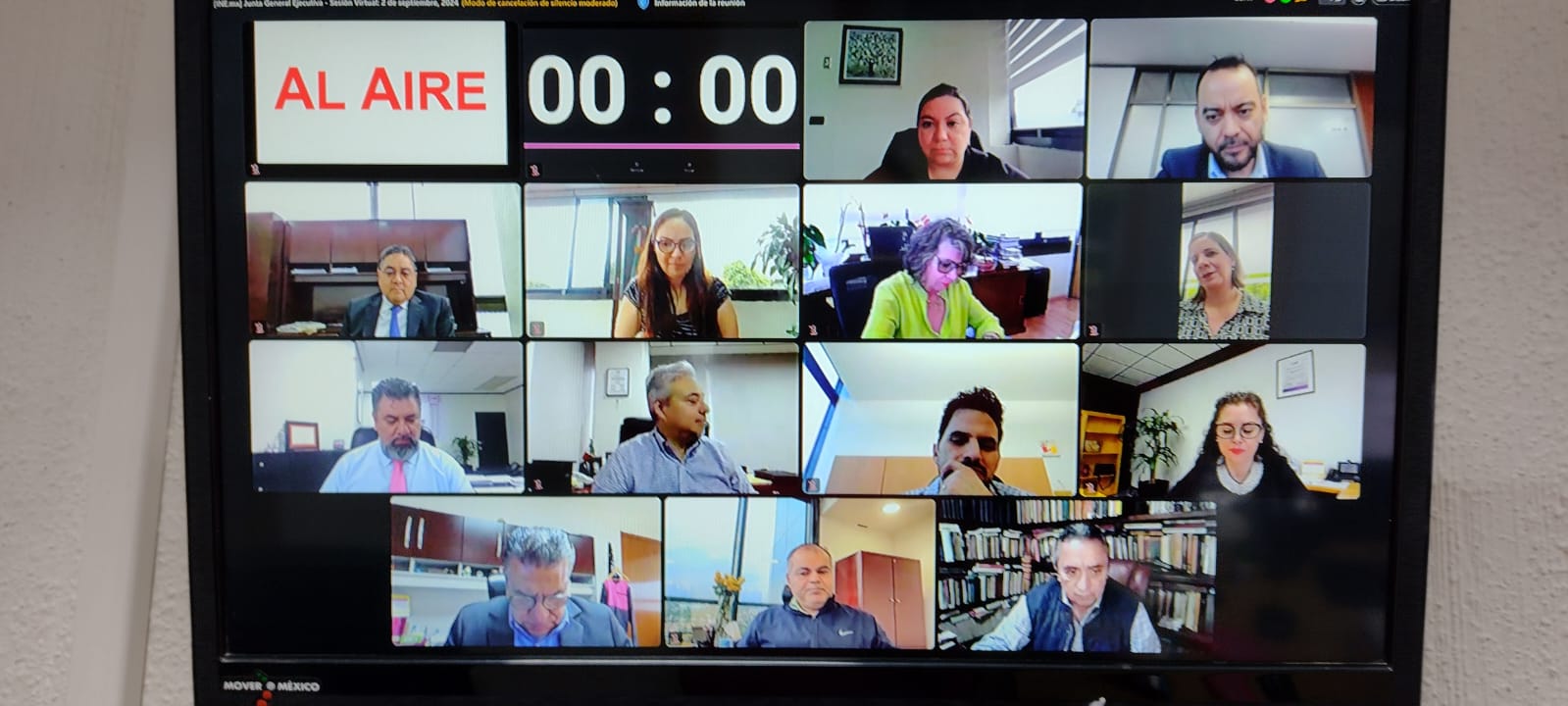 Sesión virtual de la Junta General Ejecutiva del INE