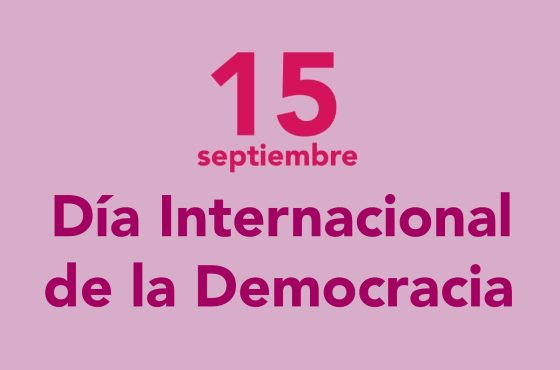 15 de septiembre Día internacional de la democracia