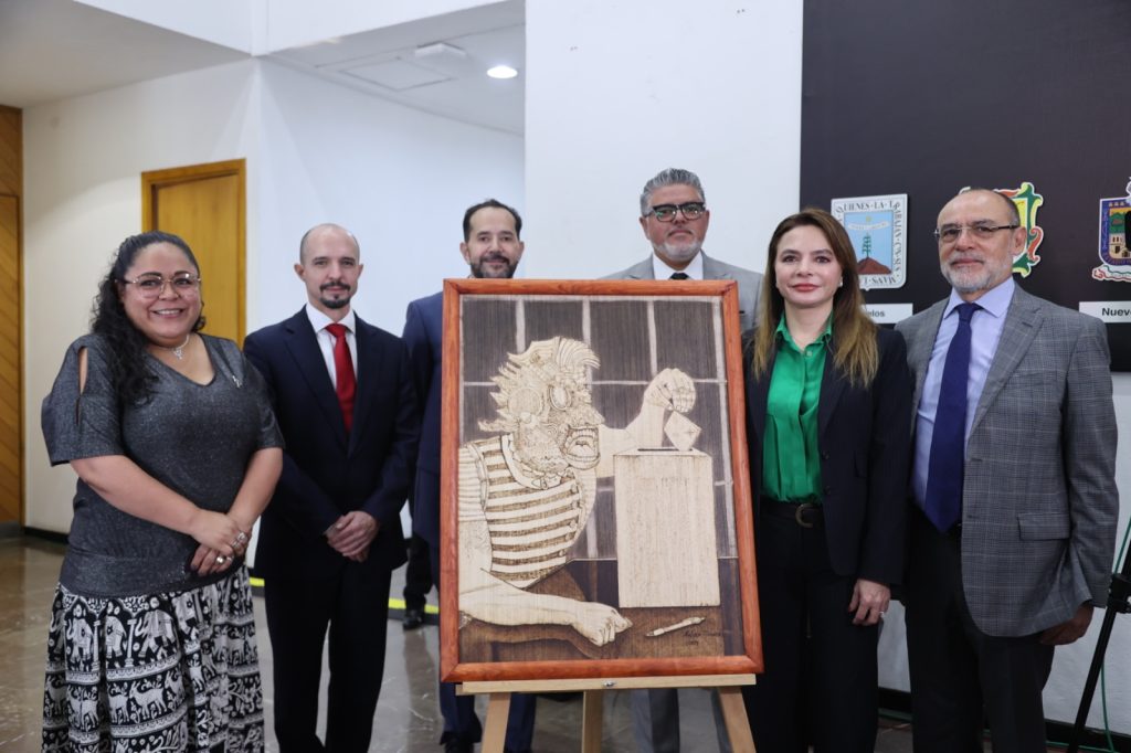 Consejerías con la obra pictórica “Democracia en la prisión”