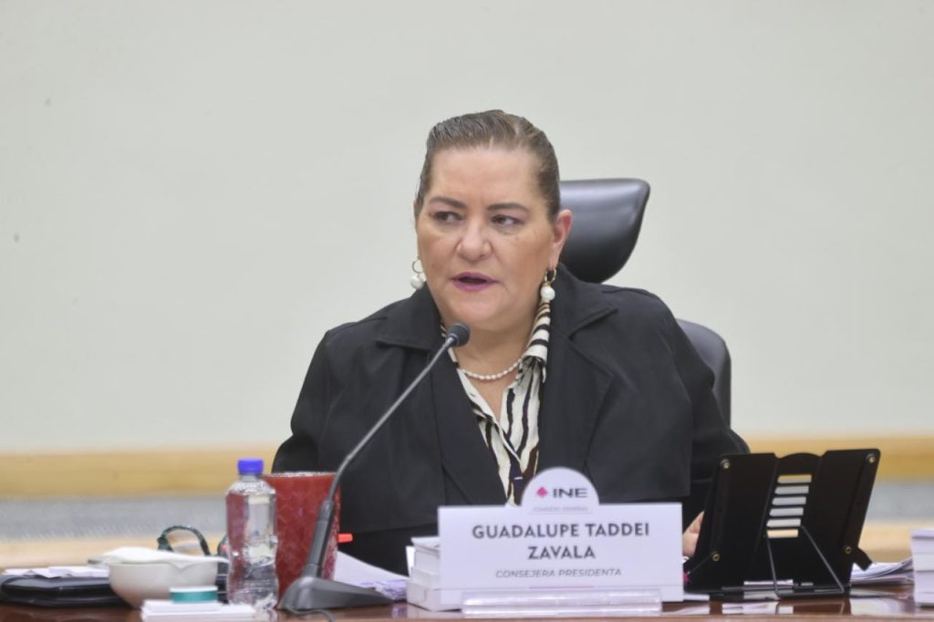 Consejera Presidenta del INE, Guadalupe Taddei