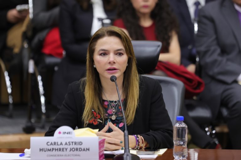 Carla Humphrey Jordan, Consejera Electoral. (Arturo Elías fotógrafo INE)