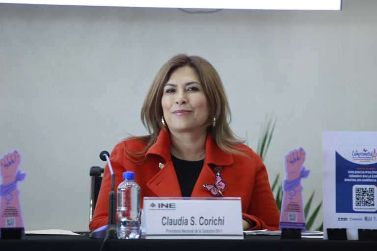 Claudia Sofía Corichi García, Presidenta Nacional de la Colectiva 50 + 1.