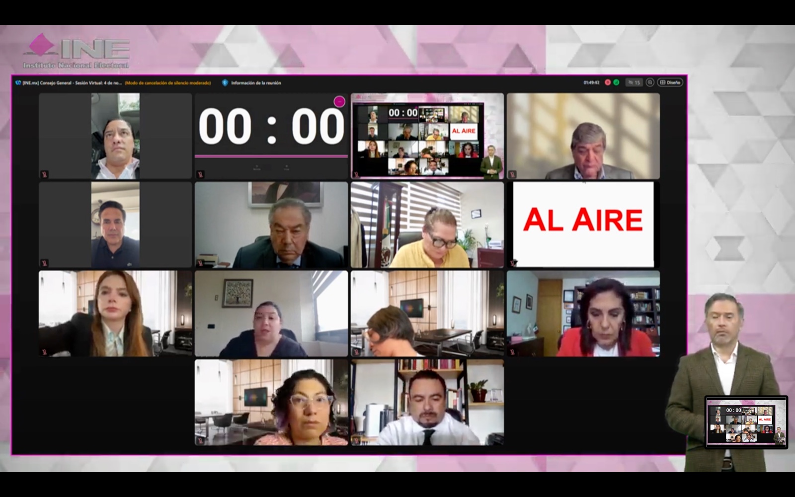 Sesión virtual del consejo General