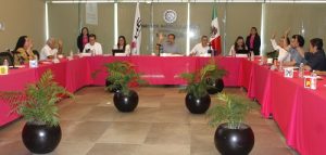 Integrantes del INE durante sesión en el Consejo Local