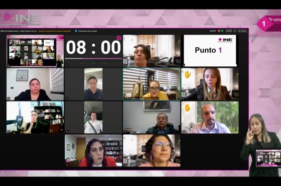 Consejeras y Consejeros electorales presentes mediante videollamada
