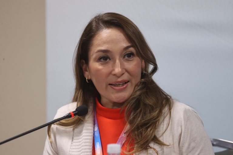 Directora de Educación Cívica y Participación Ciudadana del INE, Yoali Monroy Anaya.