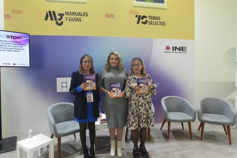 Presentación del Cuadernillo “Atención de la Violencia Política contra las Mujeres en razón de Género en el marco del Proceso Electoral Federal 2023-2024”. (Foto INE)