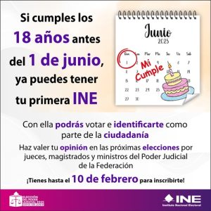 Cartel sobre trámite de credencial