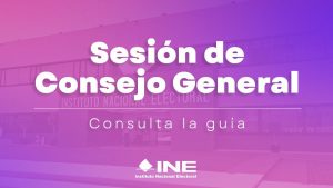 Guía de la sesión del Consejo General del INE