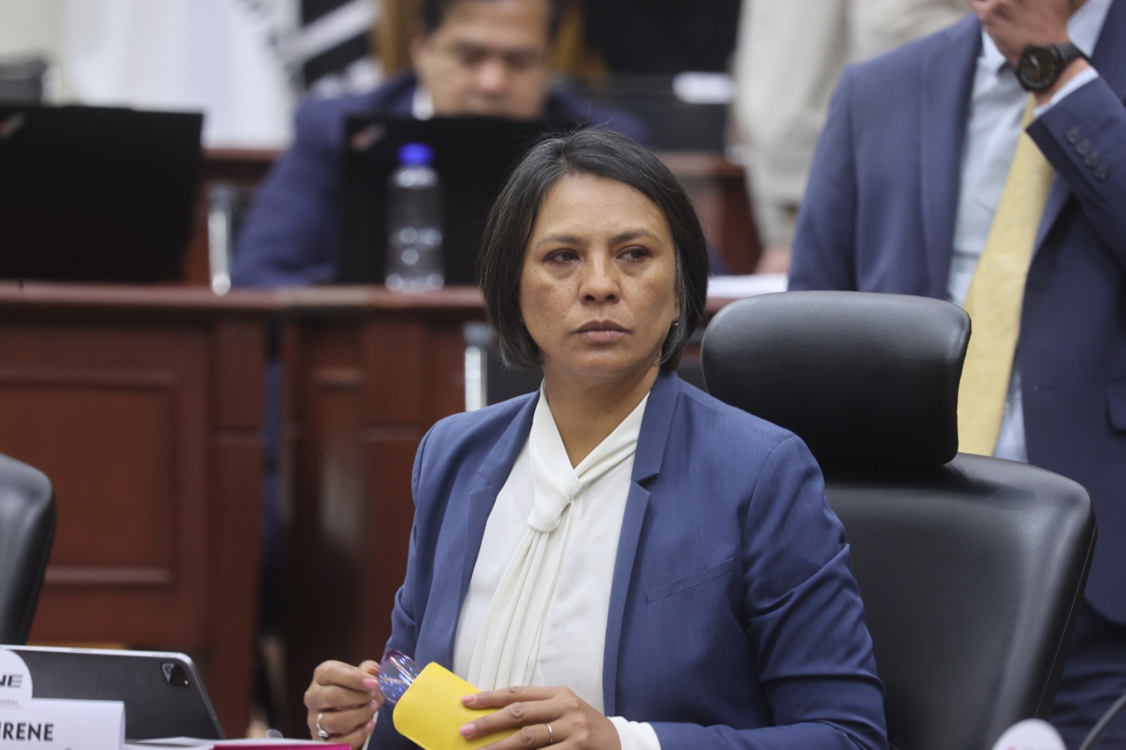 Imagen de la Consejera Norma De La Cruz en sesión del Consejo General