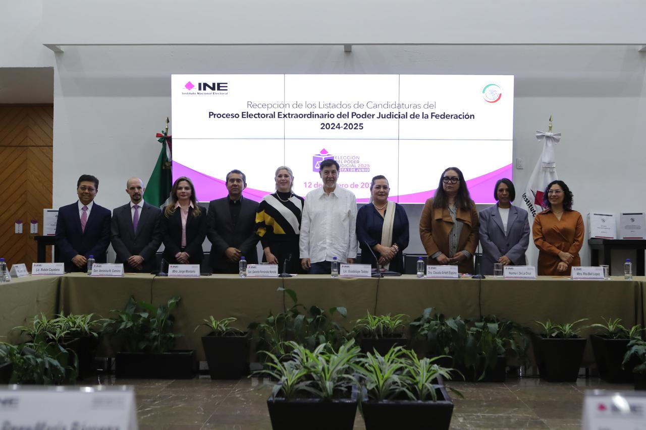 Evento de entrega de listado de candidaturas del la elección del poder Judicial