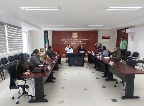 Reunión de trabajo del Consejo local del INE en el Estado de México