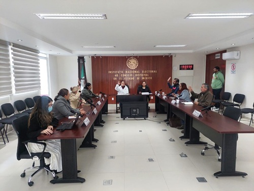 Reunión de trabajo del Consejo local del INE en el Estado de México