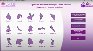 Diferentes distritos electorales con sus mapas según el Estado