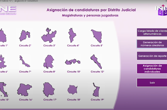 Diferentes distritos electorales con sus mapas según el Estado