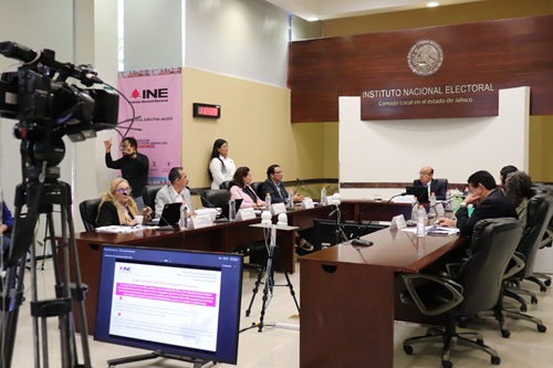 interior de las instalaciones del Consejo Local del INE en Jalisco