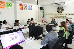 Interior del Consejo Local del INE en Morelos