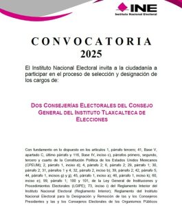 Cartel sobre la Convocatoria Publica para cargo en el ITE