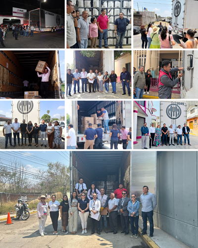 collage de fotos de los materiales electorales