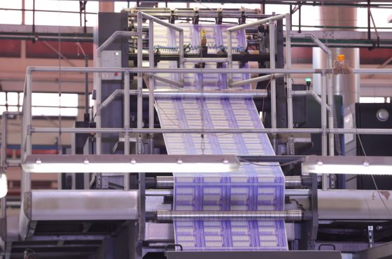 Maquina de impresión de boletas para la elección del poder judicial