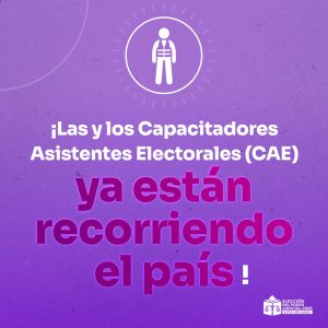 Las y los CAE ya están recorriendo el país