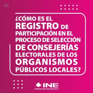 cartel del ine con información a convocatoria para consejerías