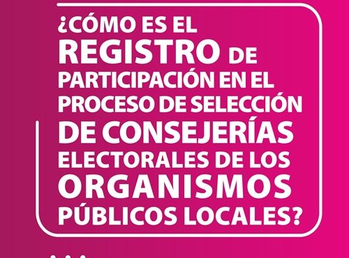 cartel del ine con información a convocatoria para consejerías