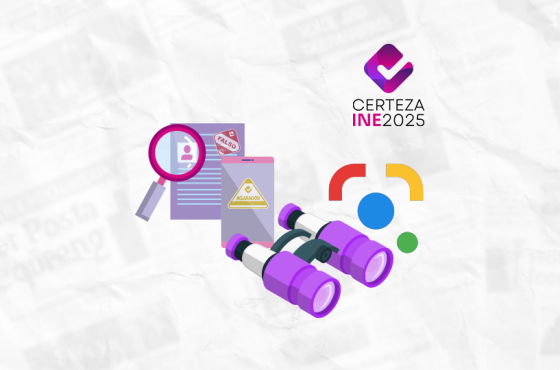 Ilustración que muestra unos binoculares y una lupa sobre un documento.