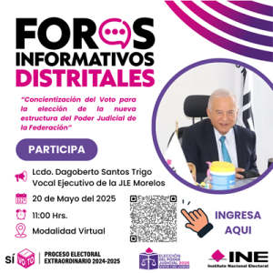 Publicidad de los Foros Informativos Distritales en Morelos