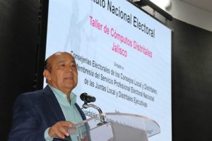 Presidente del Consejo Local del INE en Jalisco durante segunda capacitación