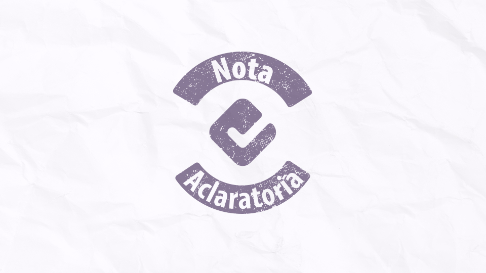 Sello que dice nota aclaratoria