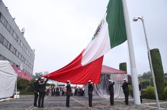 Ceremonia de Honores a la bandera con motivo de la primera elección del Poder Judicial