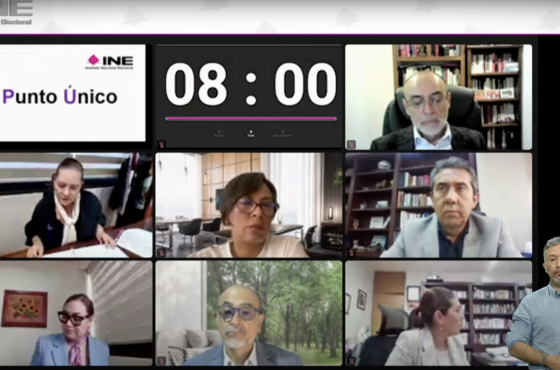 Consejeras y Consejeros del INE presentes mediante videollamada