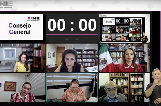 Sesión virtual del Consejo General del INE, junio 9