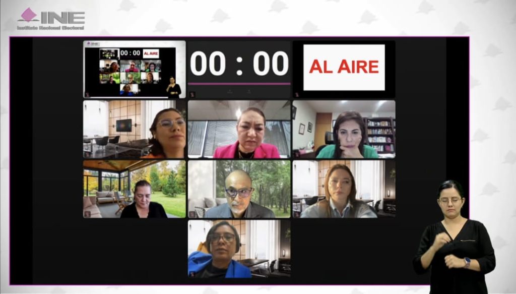 Consejeras y Consejeros del INE presentes mediante videollamada