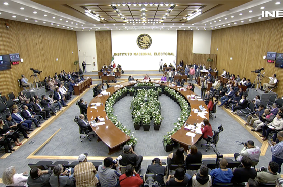 Consejo General del INE dando validez oficial a la elección Poder Judicial de la Federación