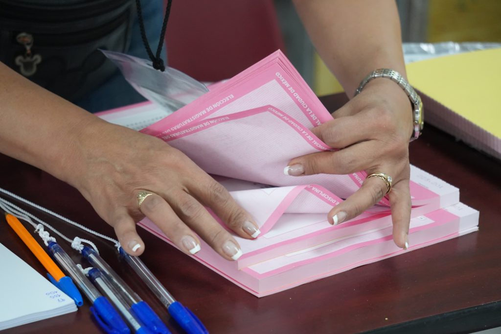Imagen de conteo de votos de la elección del Poder Judicial