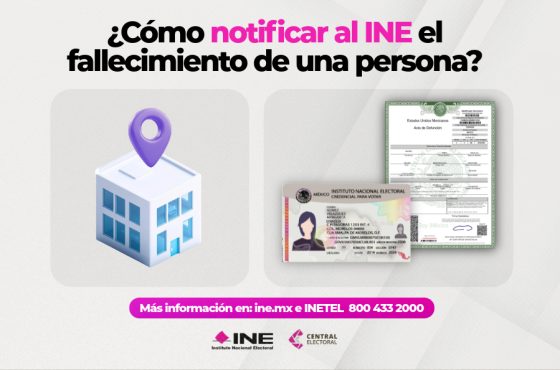 Texto: ¿Cómo notificar al INE el fallecimiento de una persona?