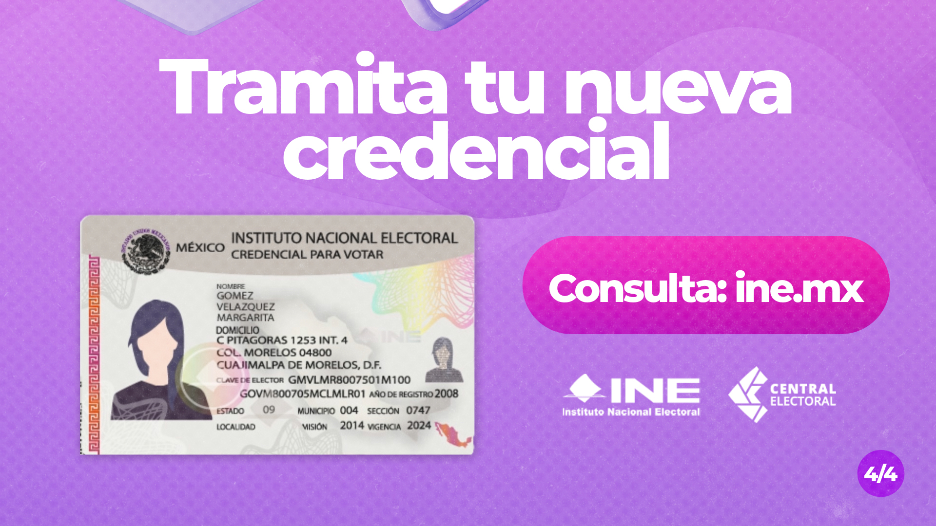 Tramita tu nueva Credencial