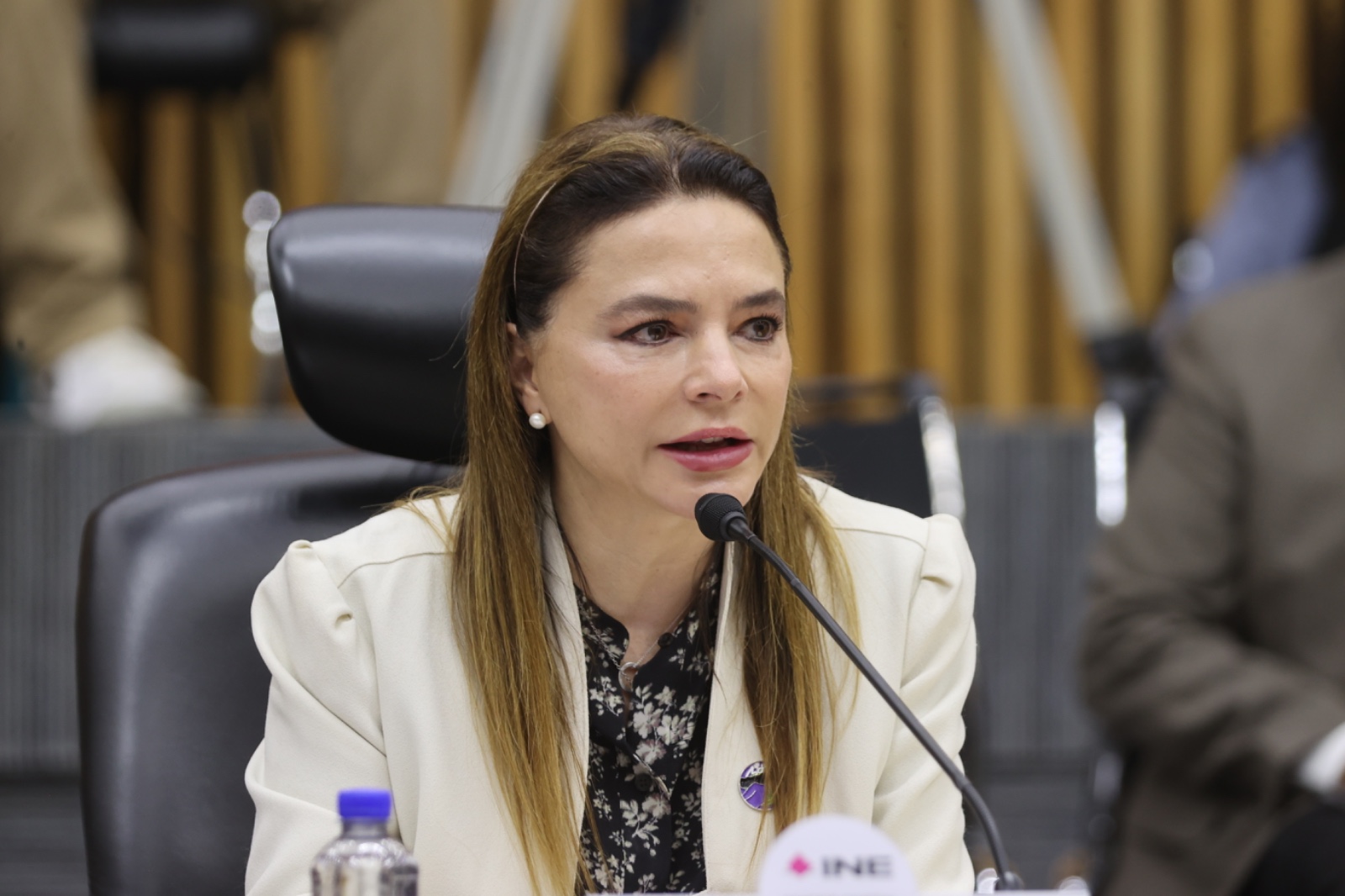 Carla Humphrey Jordan Consejera Electoral, en su participación en la sesión.