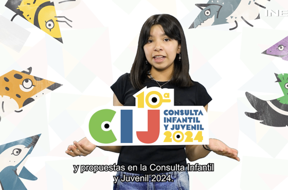 Niña participante en la Consulta Infantil y Juvenil 2024