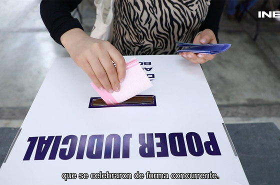 Persona ejerciendo su voto